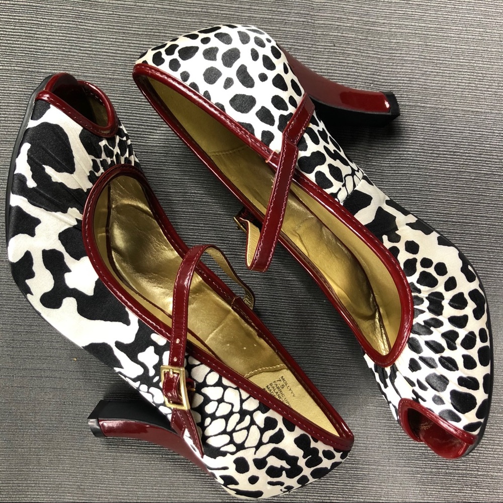 Madden Girl animal print open toe Mary Jane 7.5 - Picture 2 of 6
